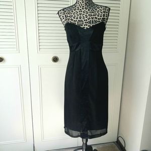 Bisou Bisou for Michele Bohbot size 8 black spaghetti strap dress
